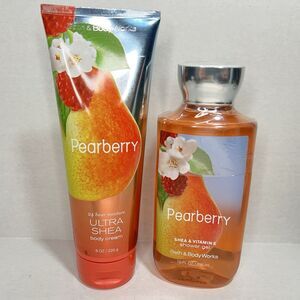 Bath & Body Works Pearberry Body Cream 8 oz And Shower Gel 10oz Discontinued